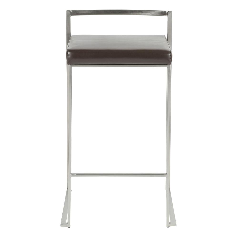 Brown Fuji Stacker Counter Stool - Set of 2