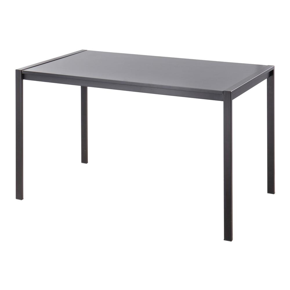 Black Metal, Black Wood Fuji Dinette Table