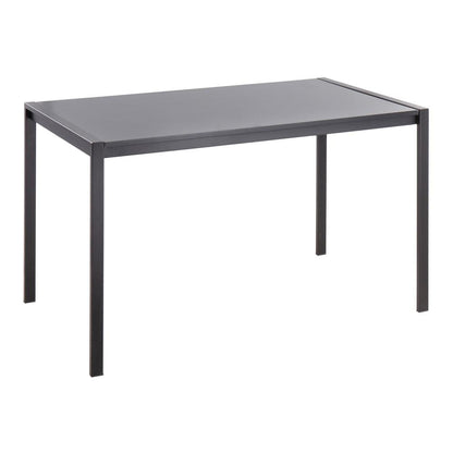 Black Metal, Black Wood Fuji Dinette Table