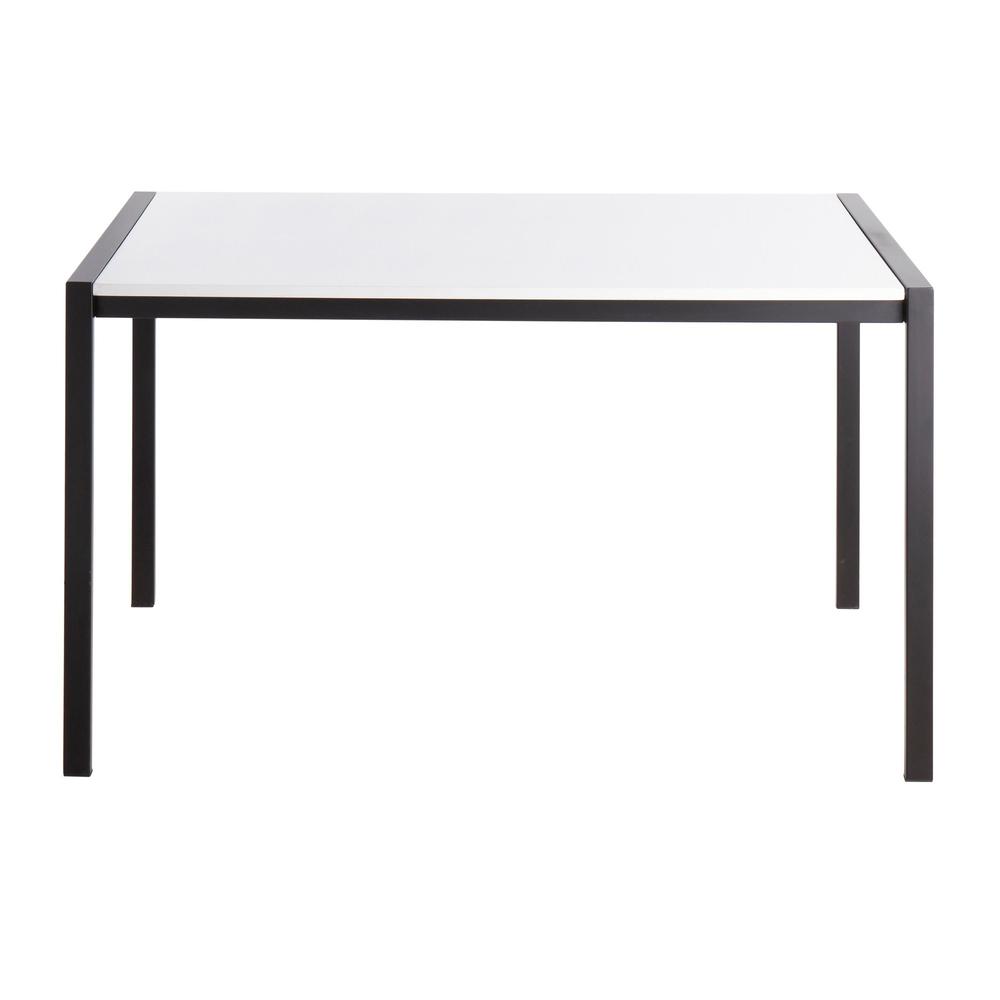 Black Metal, White Wood Fuji Dinette Table