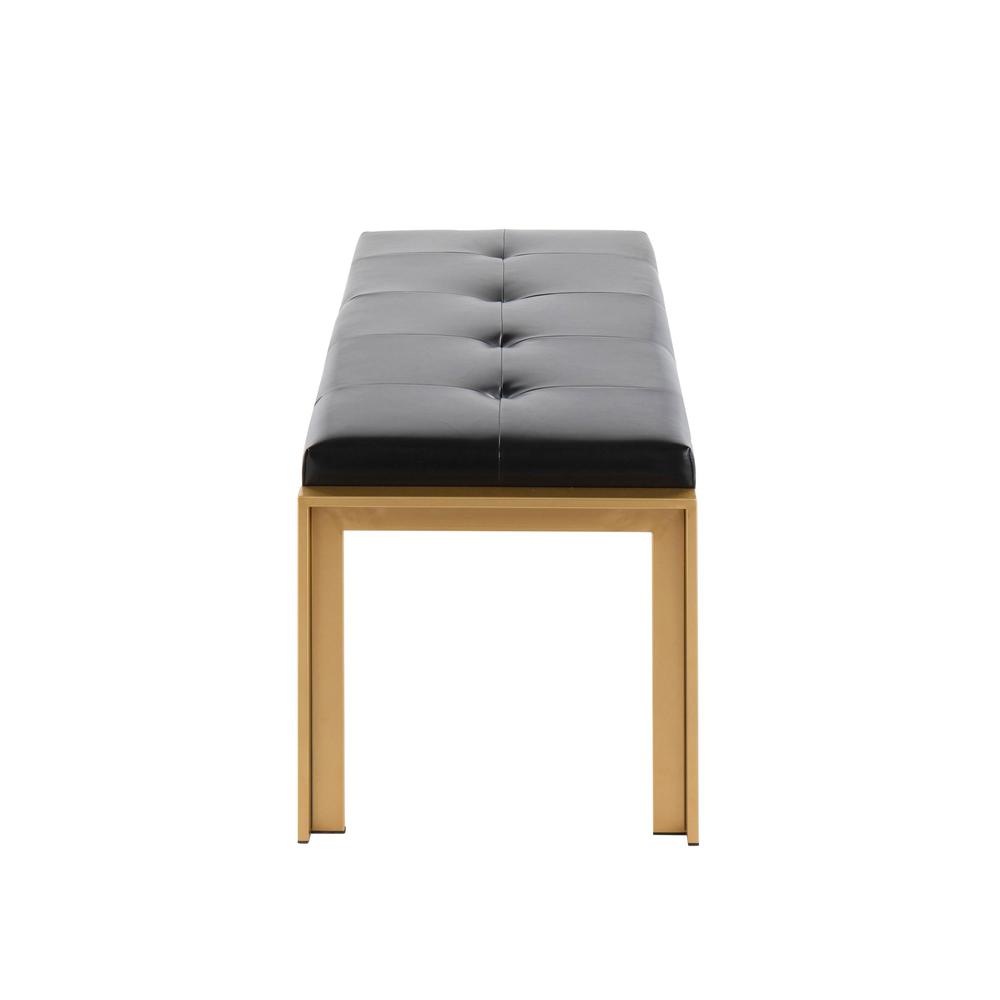 Gold Metal, Black PU Fuji Bench