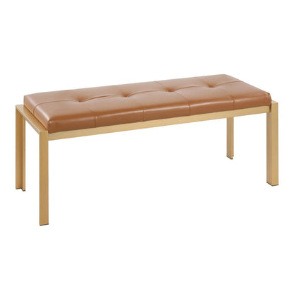 Gold Metal, Camel PU Fuji Bench
