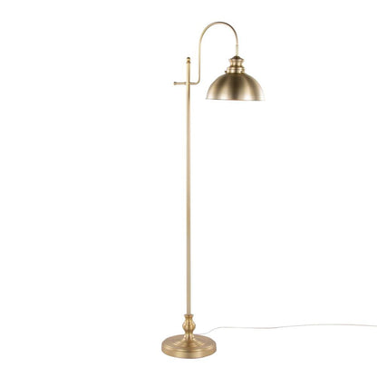 Gold Metal Emery Reader 64" Metal Floor Lamp