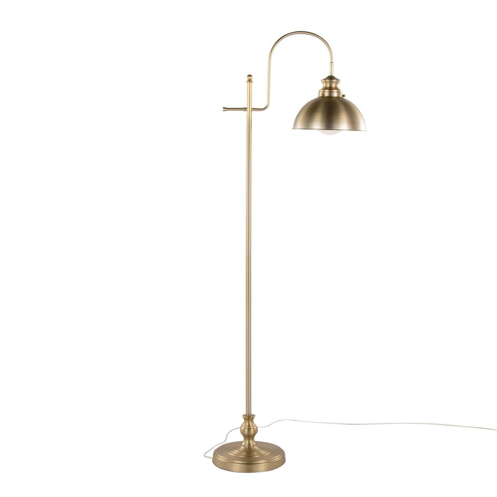 Gold Metal Emery Reader 64" Metal Floor Lamp