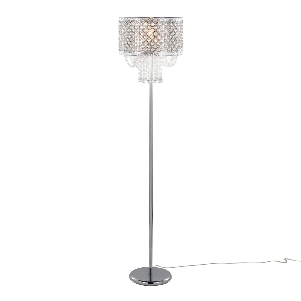 Droplets Sleek 60" Metal Floor Lamp