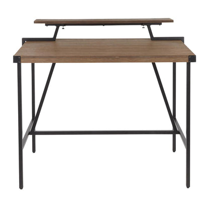 Black Metal, Brown Bamboo Gia Counter Table