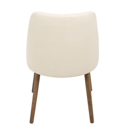 Walnut, Cream Giovanni Chair