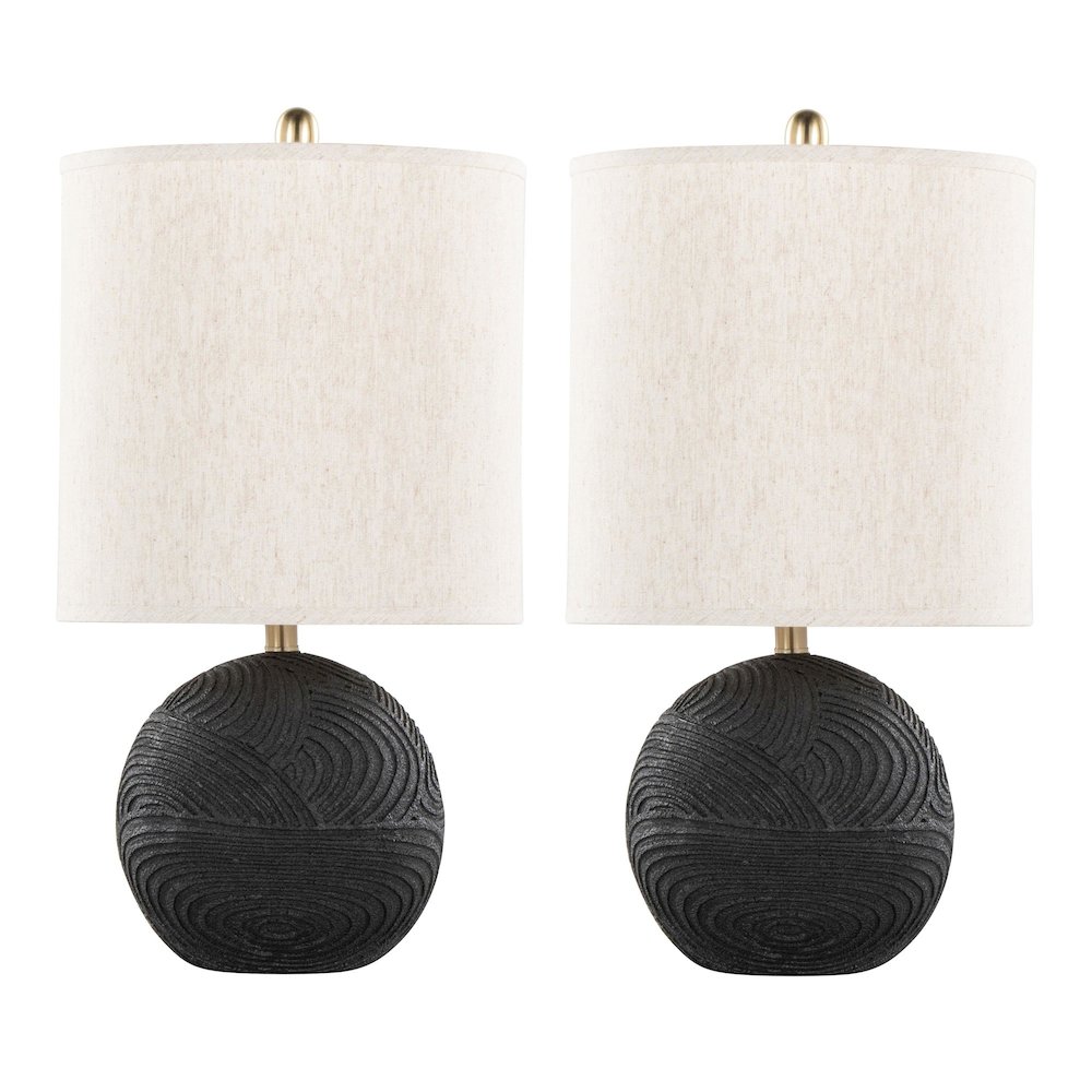 Kona 23" Polyresin Table Lamp - Set of 2