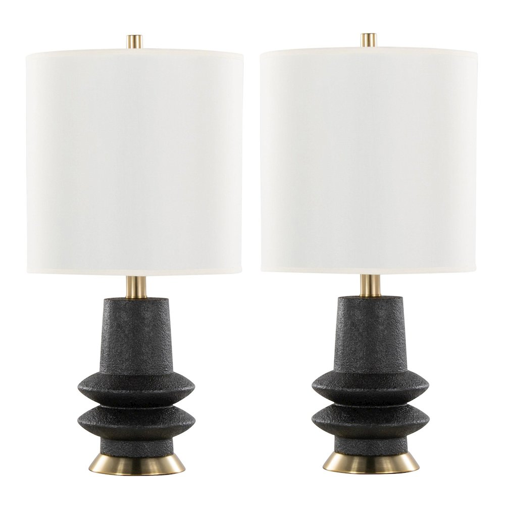 Lloyd 26" Polyresin Table Lamp  - Set of 2
