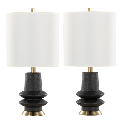 Lloyd 26" Polyresin Table Lamp  - Set of 2