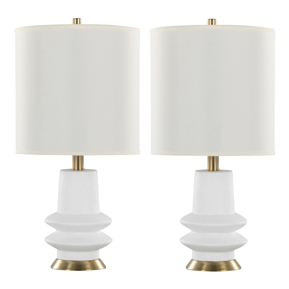 Lloyd 26" Polyresin Table Lamp  - Set of 2
