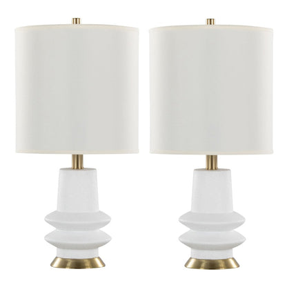 Lloyd 26" Polyresin Table Lamp  - Set of 2