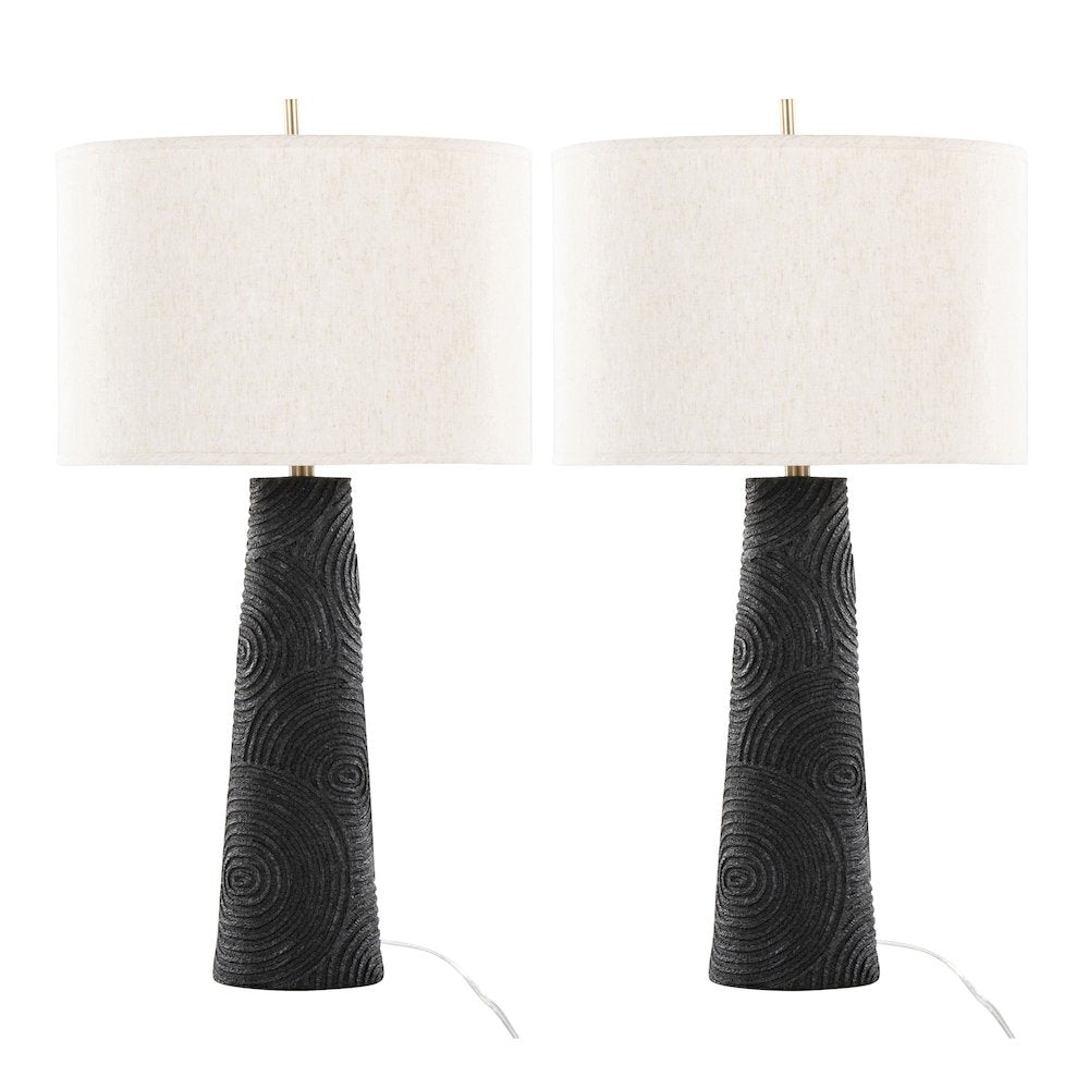 Kona 31" Polyresin Table Lamp - Set of 2