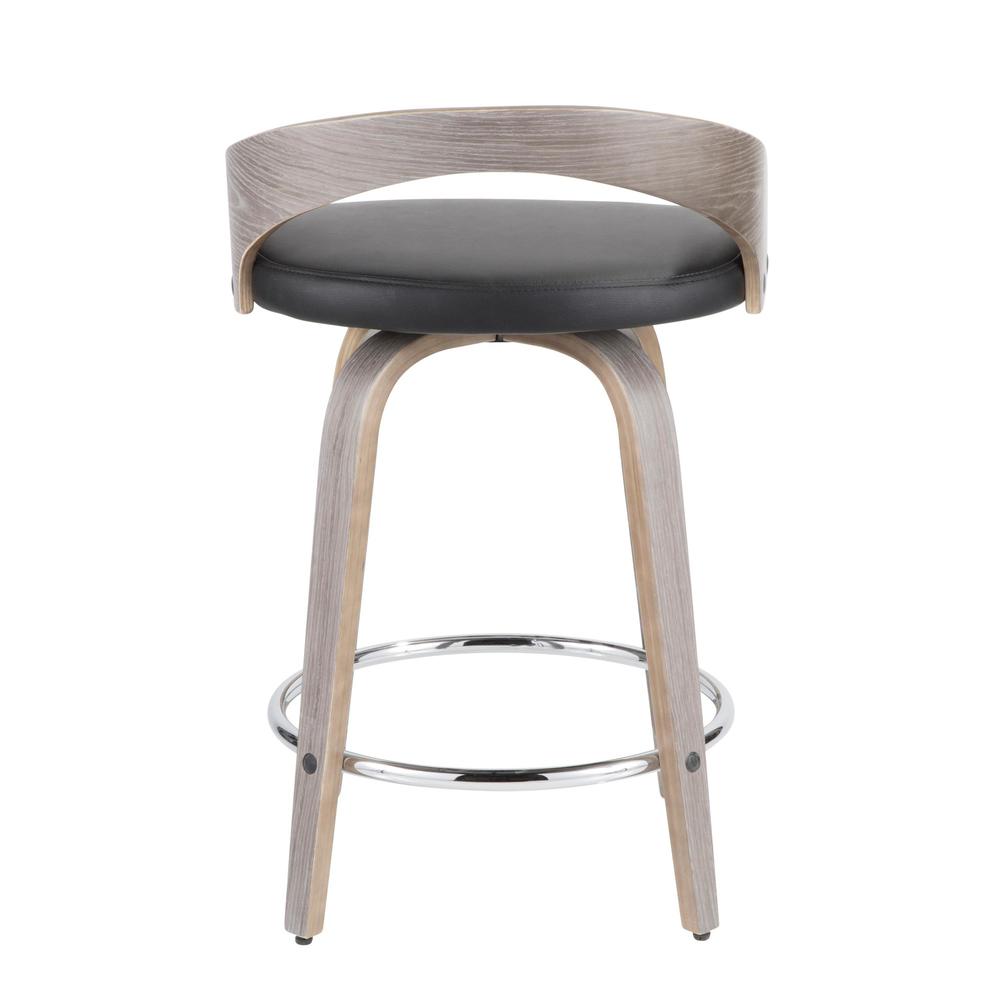 Grey Grotto 25" Fixed Height Counter Stool - Set of 2