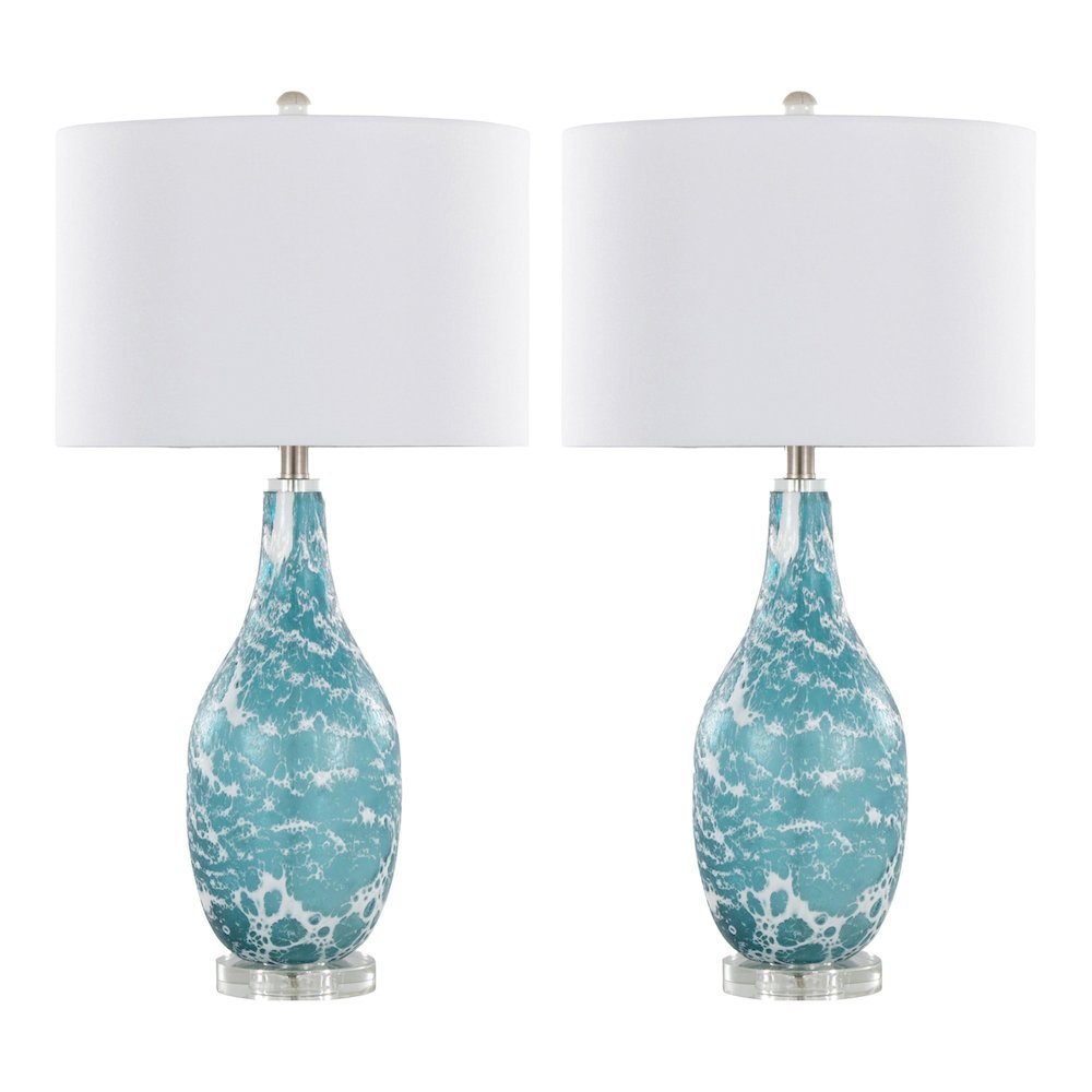 Rocca 29" Glass Table Lamp - Set of 2