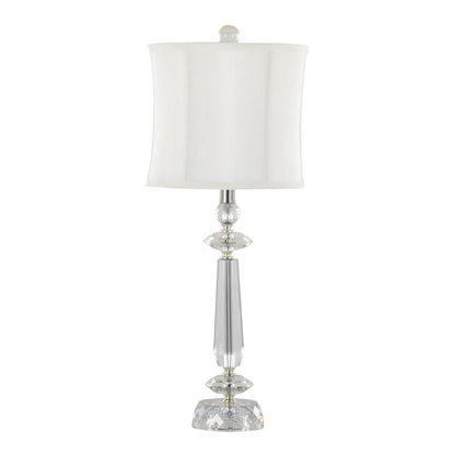 Clear Karat 25.5" Crystal Table Lamp - Set of 2