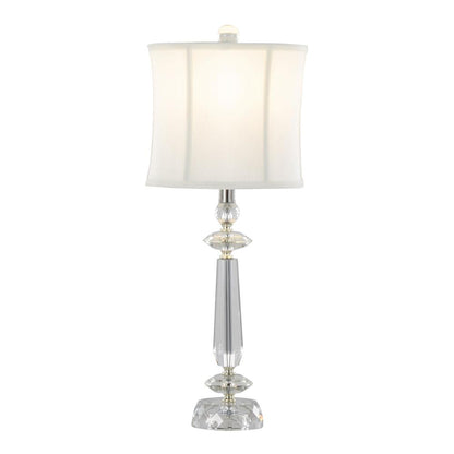 Clear Karat 25.5" Crystal Table Lamp - Set of 2