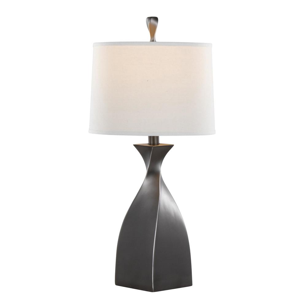 Grey Curvo 30" Polyresin Table Lamp - Set of 2