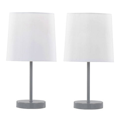 Cooper 16" Metal Accent Lamp - Set of 2