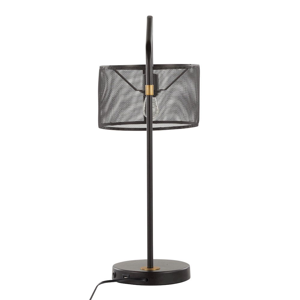 Mod Mesh 27" Metal Task Lamp with USB - Set of 2