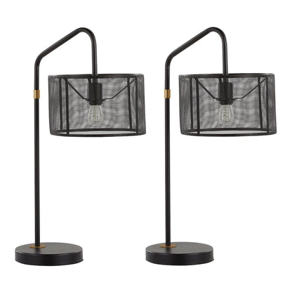 Mod Mesh 27" Metal Task Lamp with USB - Set of 2