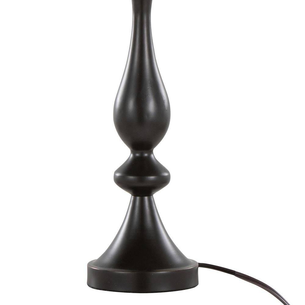 Oil Rubbed Bronze, Clear Crystal Topaz 27" Metal Table Lamp