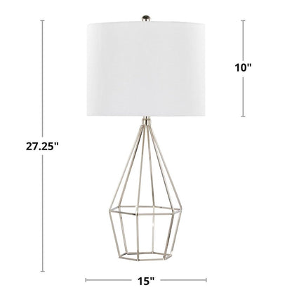 Geome 27" Metal Table Lamp - Set of 2