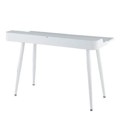 White Steel, White Wood, Natural Wood Harvey Desk