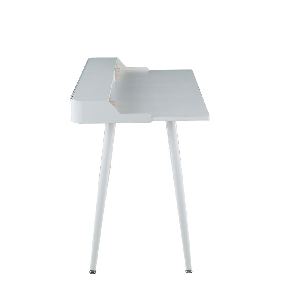 White Steel, White Wood, Natural Wood Harvey Desk
