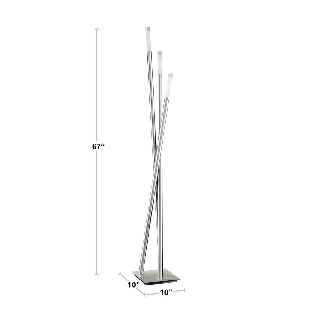 Brushed Nickel Icicle Floor Lamp