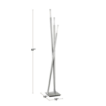 Brushed Nickel Icicle Floor Lamp