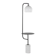 Symbol 66" Metal Floor Lamp With Side Table