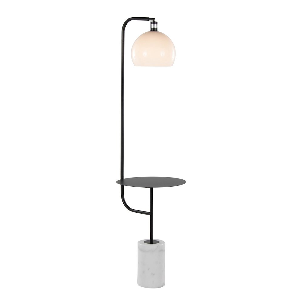 Symbol 66" Metal Floor Lamp With Side Table