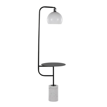 Symbol 66" Metal Floor Lamp With Side Table