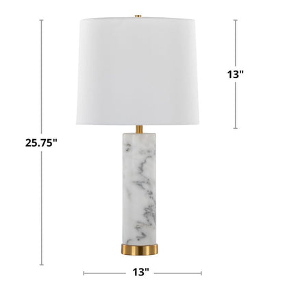 Marbella 26" Marble Table Lamp - Set of 2