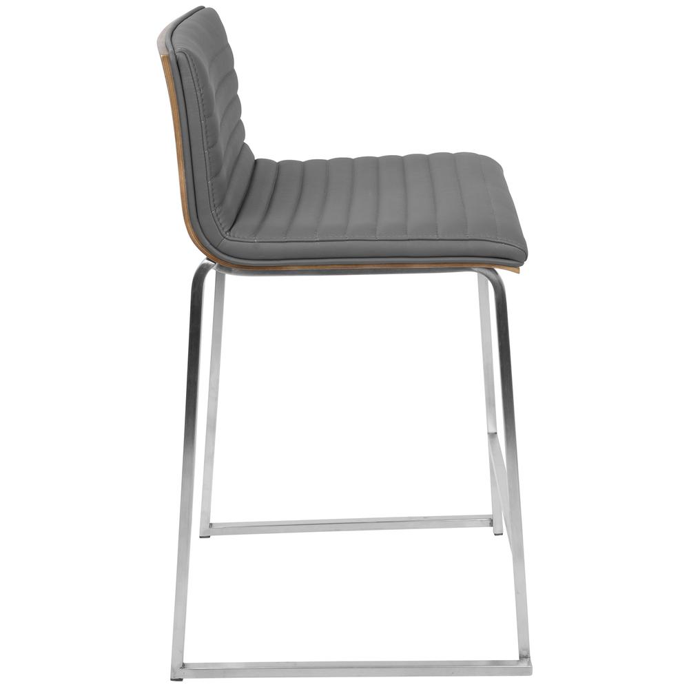 Walnut, Grey Mara Counter Stool - Set of 2