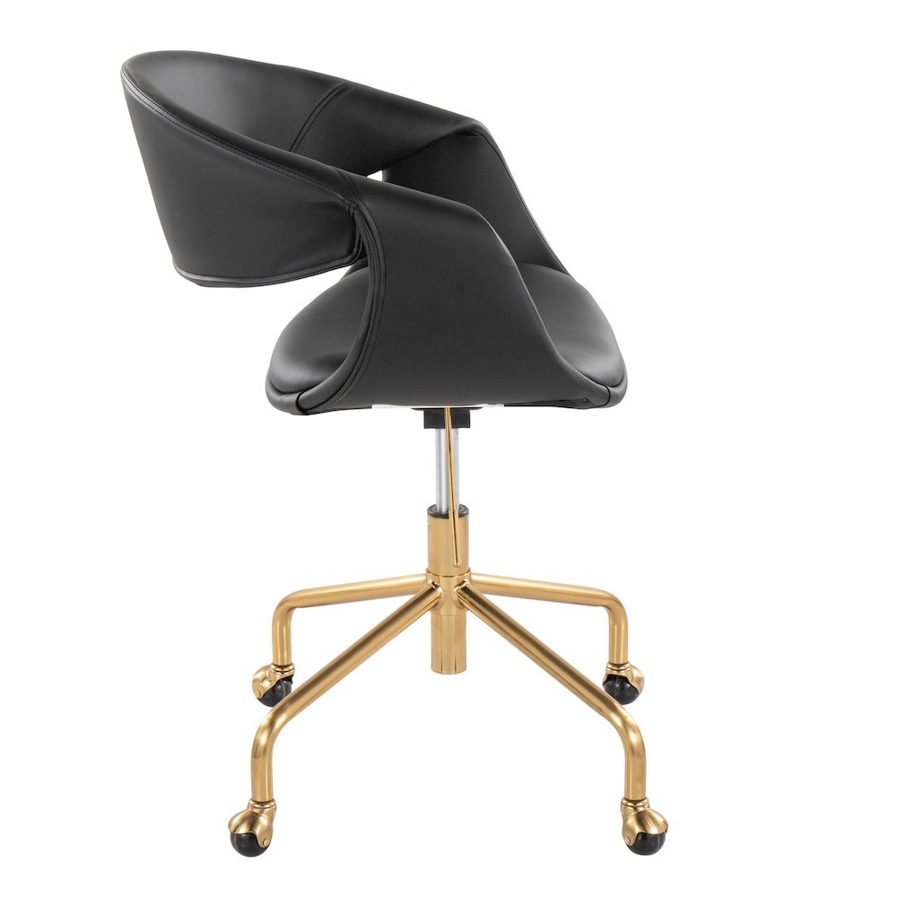 Curvo Upholstered 4-Star Task Chair