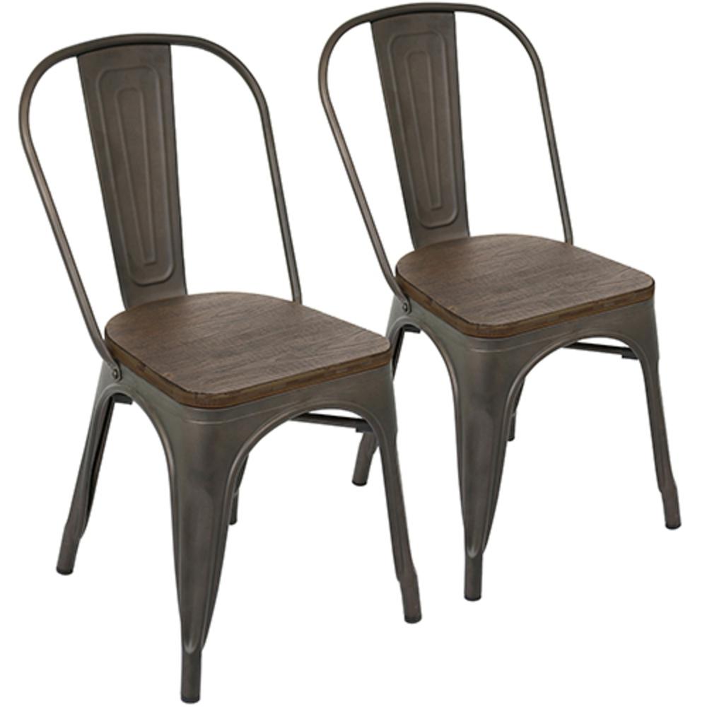 Antique, Espresso Oregon Dining Chair - Set of 2