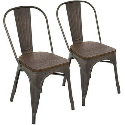 Antique, Espresso Oregon Dining Chair - Set of 2