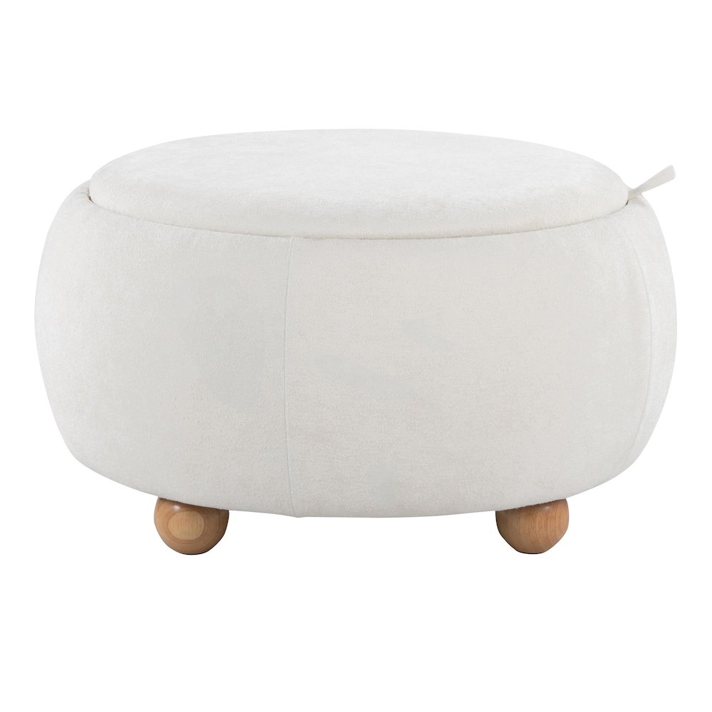Tray Pouf Storage Ottoman