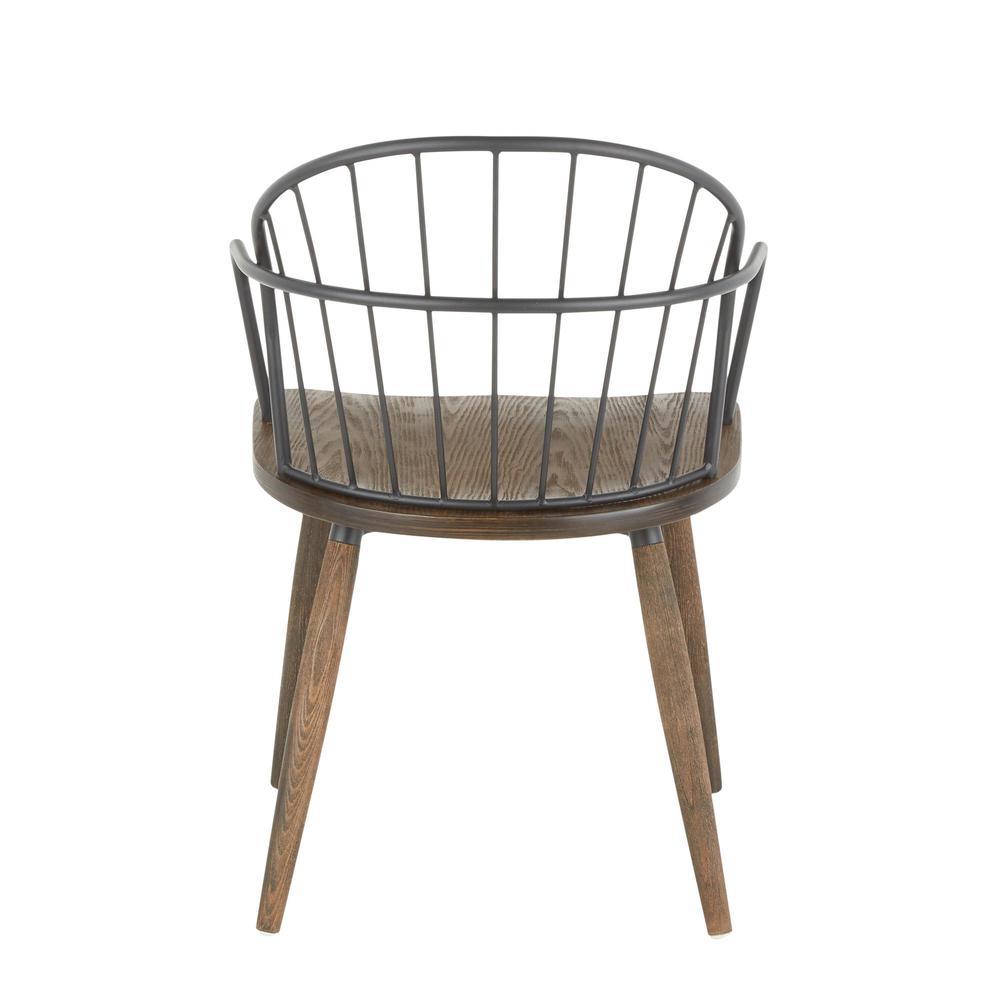 Brown Riley Accent/Dining Chair with Arms - Set of 2