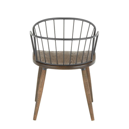 Brown Riley Accent/Dining Chair with Arms - Set of 2
