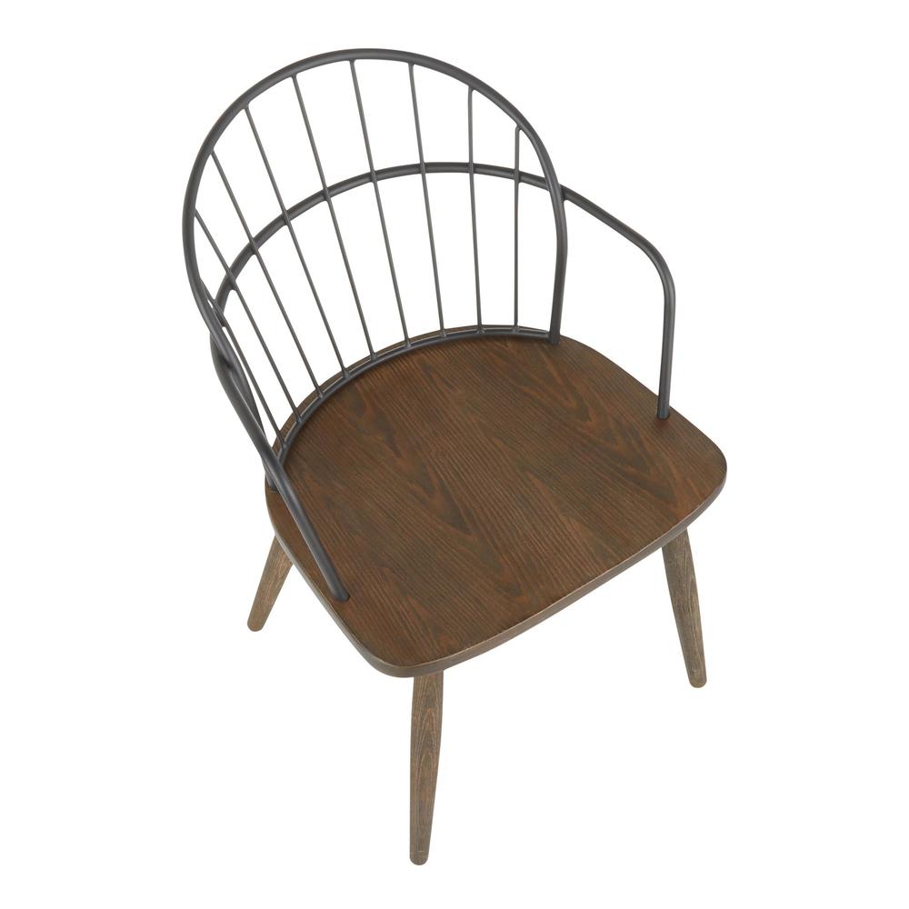 Brown Riley Accent/Dining Chair with Arms - Set of 2