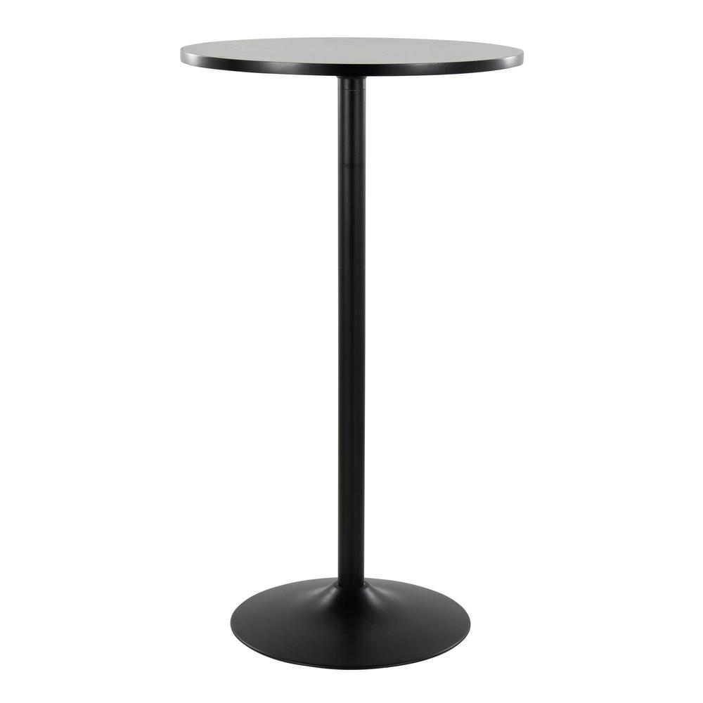 Black Metal, Black MDF Pebble 3-Height Table