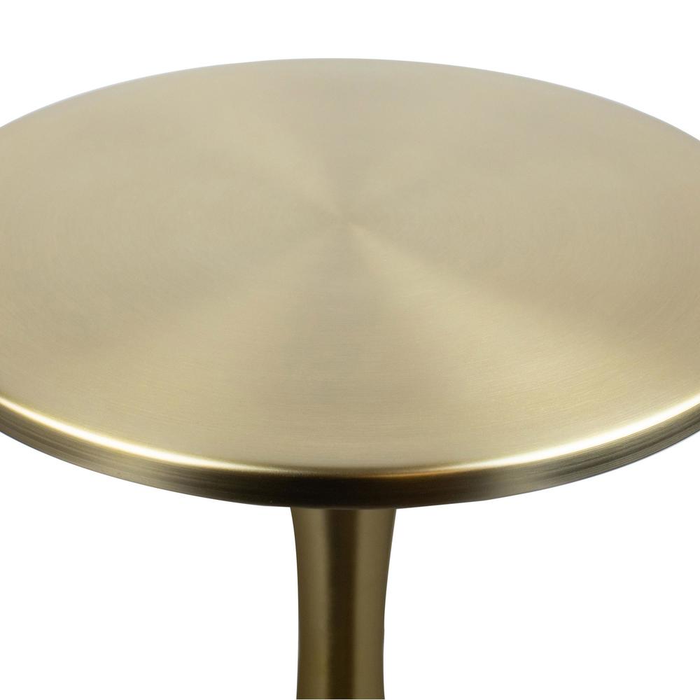 Gold Metal Lenuxe 24" Metal Accent Table