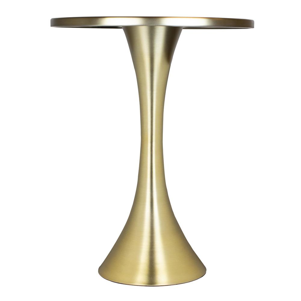 Gold Metal Lenuxe 24" Metal Accent Table