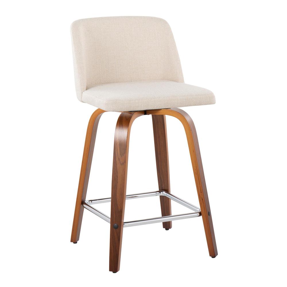 Brown Toriano 24" Fixed Height Counter Stool - Set of 2