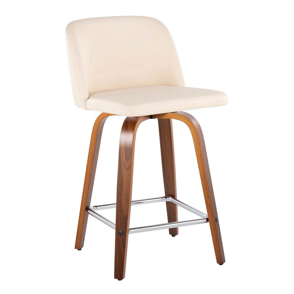 Brown Toriano 24" Fixed Height Counter Stool - Set of 2