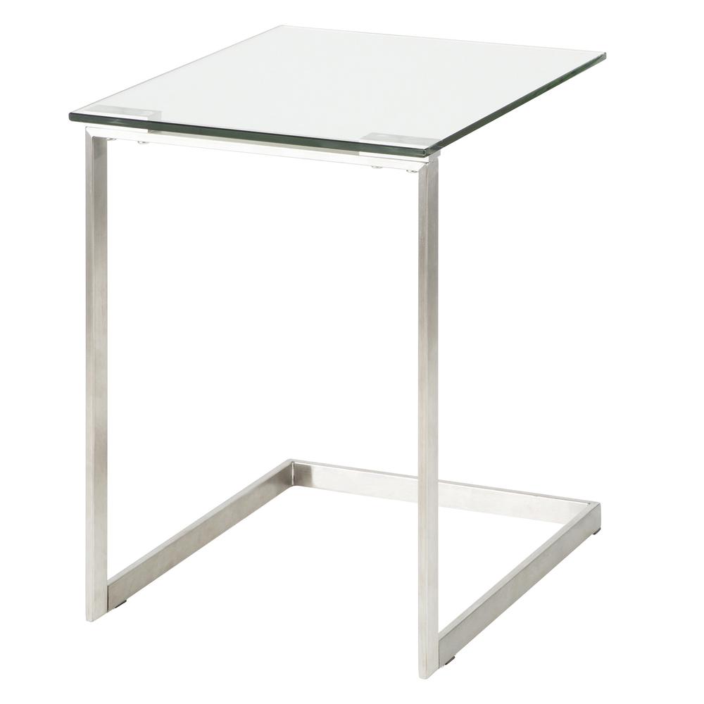 Glass Zenn Glass End Table