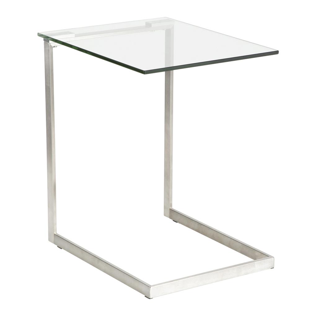 Glass Zenn Glass End Table